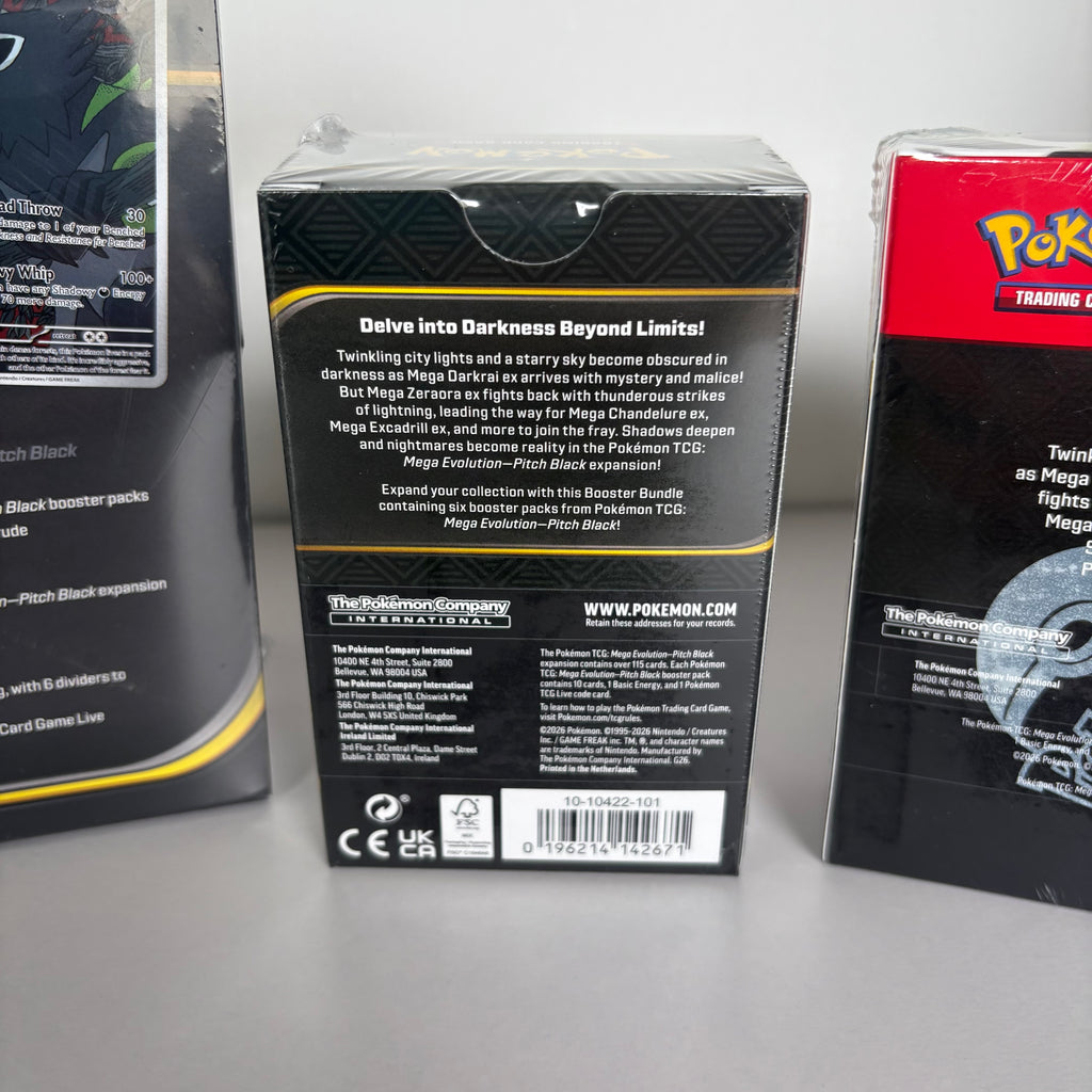 Mega Evolution Pitch Black – Booster Box, ETB & Booster Bundle | Sealed